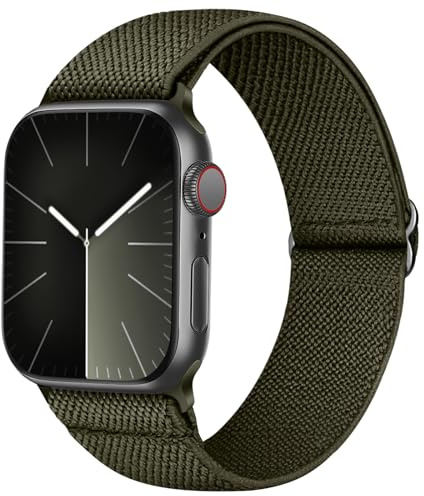 Recoppa Nylonarmband kompatibelt med Apple Watch 38 mm 40 mm 41 mm för kvinnor och män, Solo Loop tyg, elastiskt band för iWatch SE 8 7 6 5 4 3 2 1