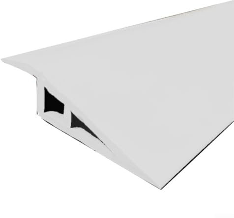 Door Floor Threshold Transition Strip, Flat Floor Transition Strip, for Tile,Wood,Doorways Carpet Floor Tile(White)
