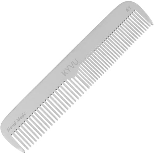 KYVU A1 handgjord 17,2 cm dubbeltandad aluminiumkam