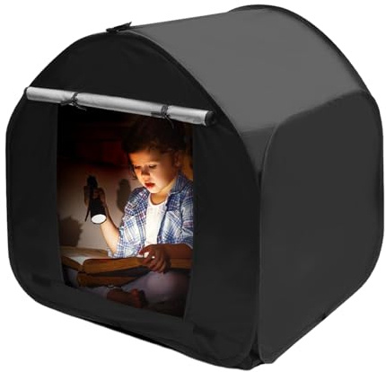 Tienda sensorial para niños, Tienda de campaña de Esquina Tranquila - Tiendas de campaña Blackout Calm Down,Habitación sensorial Plegable con Puerta Enrollable, Mejora el Enfoque, Plegable,
