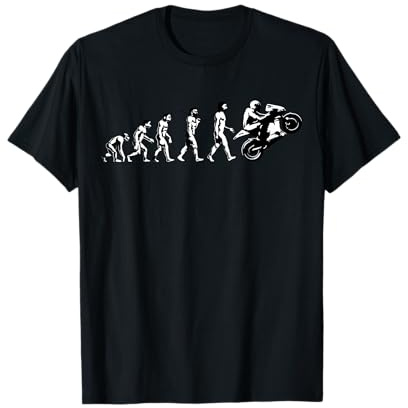 Motorcycle Evolution Race Bike Wheelie Motorbike Biker T-Shirt