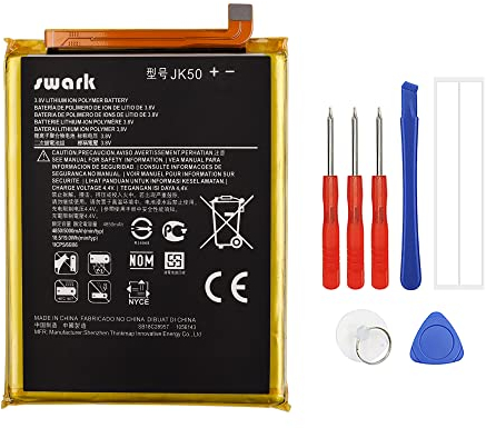 Swark Replacement Akku JK50 Kompatibel mit Moto G7 Power & Moto One Power & Moto G8 Power Lite & Moto E7 Plus & Moto G10 & Moto G30 &Moto G Power 2021 XT2117 with Tools