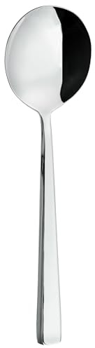 Grunwerg Westminster Soup Spoons, 18/10 Stainless Steel, Set of 12