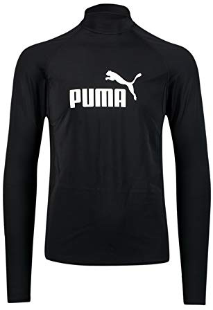 PUMA Herr simning män långärmad rash guard rash-guard skjorta, svart, XL