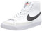 Nike Blazer Mid '77 Gymnastikschuhe, White Black Team Orange, 38 EU