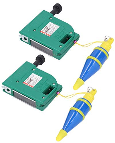 2Pcs 5m Magnetic Plumb Bobs, Alloy Steel Wire Hammer, Green Line Drop Measuring Tools for Construction Industry House Decoration