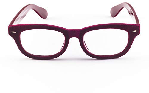 Contacta, Velvet, Occhiali da Lettura per Donna, Montatura con Effetto Velluto e Aste Lucide, Occhiali di Tendenza, Confezione con Astuccio Portaocchiali, 30g