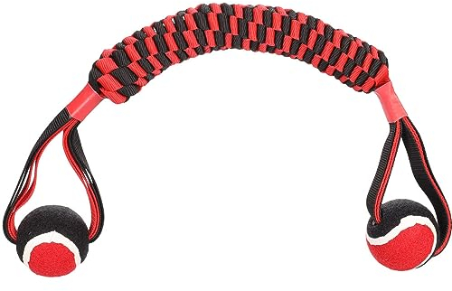 Flamingo HS MOVAS GEWEBTER Stick MIT Tennisball ROT/SCHWARZ 60CM