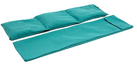 TERMOSAK Cuscini termici naturale con semi di soia e lavanda,45x14,fodera lavabile,cuscino termico microonde/freezer, impacco caldo/freddo,durabilità del prodotto. (05 - Verde, 45x14+Fodera)