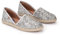 VERBENAS Espadrilles Carmen Glitter Plata - Größe: 37