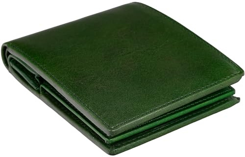 Time Resistance Herren-Geldbörse aus Leder – minimalistisches Geldbörsen-Design mit Kreditkartenhalter, magnetischem Münzhalter und Bargeldfächern