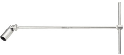 KS Tools 517.1132 Llave para bujías con mango en T 16 x 500 mm L