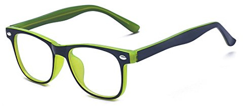 Outray Kids Computer Anti Blue Light Glasses for Boys and Gilrs Anti Eyestrain 2185c3 Green