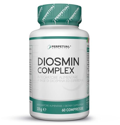 Diosmina ed Esperidina, Integratore Microcircolo e Circolazione Gambe, 60 compresse. UTILE in caso di Vene Varicose, Gambe Gonfie e Capillari Rotti. Con Vitamina C, Rusco e Ippocastano.