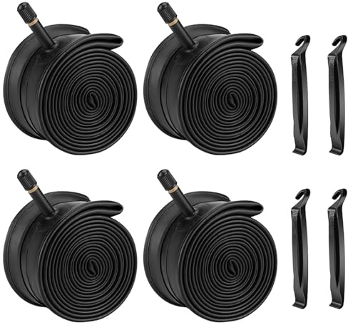 4-pack 66 cm (26 tum) innerslang för cykel 26 tum x 1,75-2,125 mountainbike butyl däckrör AV32 mm Schrader-ventil