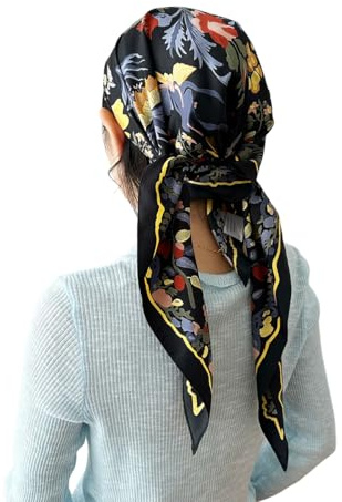 Livrerpi Large Triangle Scarf Lightweight Twill Bandana, Versatile Wrap for Shawl, Tube Top, Headscarf for Women 128