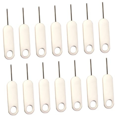 DECOMELODY 20 Pezzi Strumenti Espulsione Sim in Acciaio Inossidabile e ABS Pin Rimozione Schede per Telefoni Cellulari e Tablet Pinza Apertura Slot Sim Resistente e Sicura