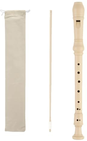 boxoon inspelningsinstrument för vuxna nybörjare, plastinspelare i tysk stil, med förvaringsväska, sopran inspelningsinstrument, barock finger C-nyckel