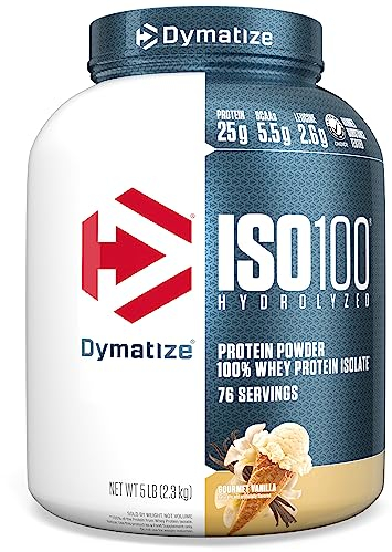 Dymatize ISO 100, Vanilla, 1er Pack (1 x 2.275 kg)