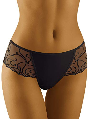 Wolbar Femmes String WB15, Noir,M