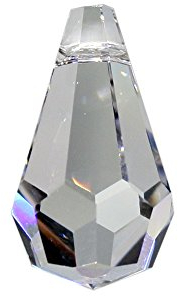 Kristall Tropfen 20 Stück L. 20mm Hoch Brillant 30% Bleikristall Regenbogenkristall zum aufhängen für Feng Shui, Weihnachten und zum basteln