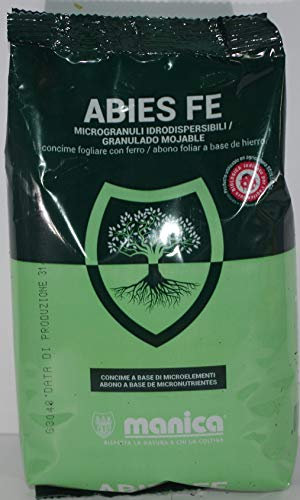 Manica Abies Fe concime a Base di Ferro complessato con Acido lignosolfonico Confezione da 1 kg