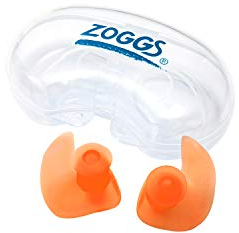 Zoggs Unisex-Youth Aqua Plugz Junior Ohrstöpsel zum Schwimmen, Orange, 2 stück (1er Pack)