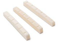 Alnicov 42MM Unbleached Pure Bone Nut Guitar Slotted Bone Nut For Strat Tele Electric Guitar 42X3.5MM