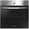 Candy Idea FIDC X532 Four multifonction, 65 l, 1 plateau et 1 grille, guide télescopique, convection + ventilateur, 5 fonctions, 3 commandes mécaniques, 2100 W, double porte en verre, inox et noir
