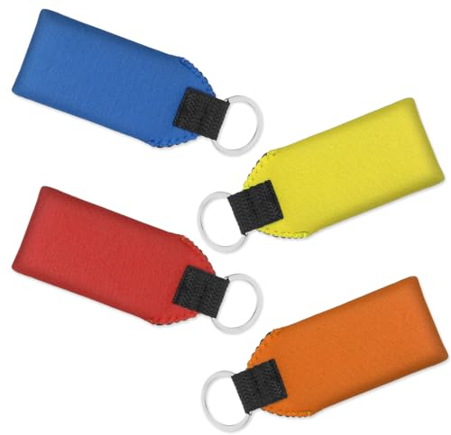 Sliverdew 4 Stück Schwimmende Boot Schlüsselanhänger, Schwimmende Schlüsselanhänger Leichtes Schlüsselring Mit Schaumstoffkern Floating Boot Key Chain Zum Angeln, Kanufahren, Segeln, Wasserski