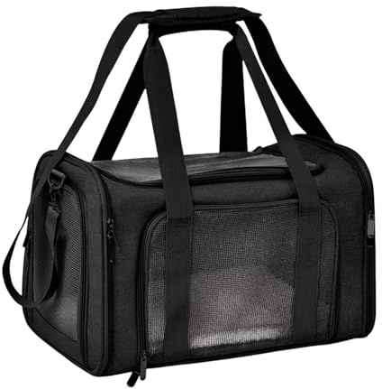 Caja de transporte en caja para perros de viaje para mascotas, caja de transporte para perros blandos | Caja de transporte para perros y gatos pequeños y medianos, caja de animales d
