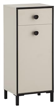 Schildmeyer Edda Highboard 159680, cremebeige, 40,3 x 33,5 x 96,4 cm