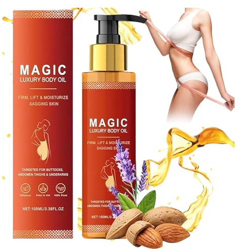 Magic Body Strafting Oil, 100ml Glow Straff Magic körperöl,Magic Luxury Body Oil,Hautstraffendes Glow Remedy Oil,Feuchtigkeit Luxury Body Straffend,Nahrhafte körperöl Straffend für Hauttypen (Q1, Q)