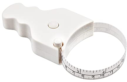 WINTAPE Maßband Körper 150 cm Einhandbedienung, kompaktes und ergonomisches Design Körpermaßband Weiß