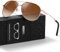 Pilot Sunglasses Mens Polarized Sunglasses Unisex UV400 Protection Black Driving, Fishing,Running Classic Ultra Light Shades Rose Tea