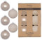 Weihnachtskugeln Glas 10cm 6 Stück - matt & glänzend - Große Christbaumkugeln Weihnachtsbaumkugeln für Weihnachten - Christbaumschmuck & Weihnachtsbaumschmuck Taupe - Fine Alabaster
