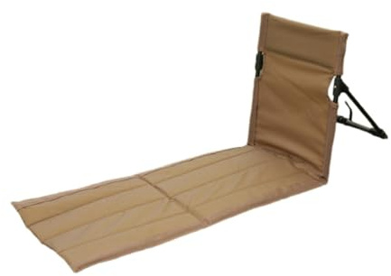 Sharplace Silla de Suelo con Respaldo, Tela Oxford, Asiento Ligero con Cojín, Asiento de Playa para Pesca, Trekking, Césped, Exteriores, Mochileros