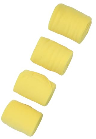 Naroote Horse Leg Wrap, Easy To Clean Adjustable 4PCS Horse Leg Bandage Stylish Soft Fleece for Training (Yellow)