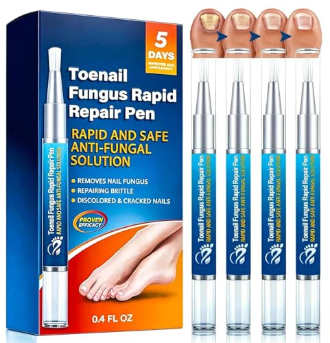 YAYHO 4Pcs Toe Nail Fungal Treatment Pens | Fast-Acting Fungus Repair Essence for Fingernails & Toenails | Strengthens & Restores Nails, Anti Fungal Nail Treatment, Unisex Care Solution