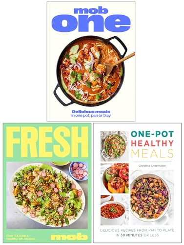 Mob One, Fresh Mob & One Pot Healthy Meals 3 Books Collection Set