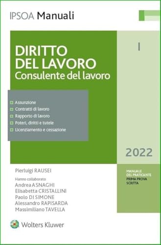 Diritto del lavoro. Consulente del lavoro