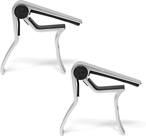 Tiger GACAPO2-2 Trigger Guitar Capos - Chrome