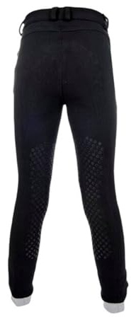 HKM 9060 Reithose Kids Easy, Mädchenreithose Silikon-Kniebesatz, Mädchen 116-176, Dunkelblau, 134