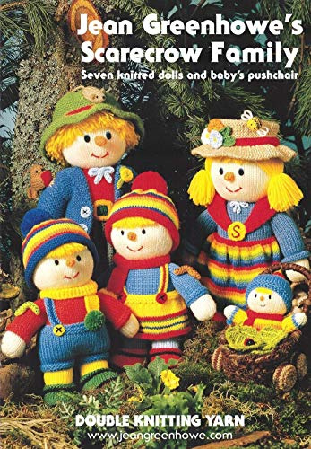 Jean Greenhowe famiglia di spaventapasseri: sette bambole a maglia e passeggino di Greenhowe, Jean (1988) Pamphlet