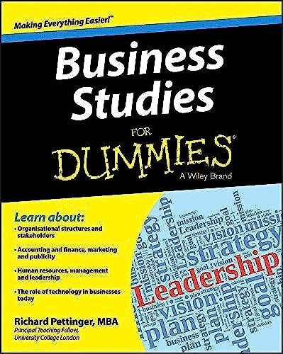 Business Studies For Dummies