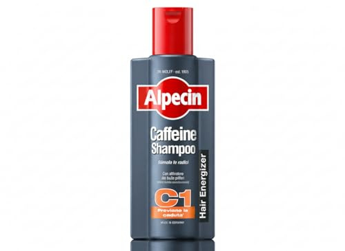Alpecin Caffeine Shampoo C1 1x 600ml | Shampoo Anticaduta Efficace con Caffeina | Shampoo Rinforzante Uomo per Capelli Diradati e Sottili | Cura Quotidiana del Cuoio Capelluto | Per capelli forti