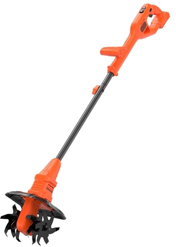 BLACK+DECKER BETL18B-XJ Cultivador 18V, Velocidad Ajustable, 4 Hojas de Acero de 16 cm, Ligera y Maniobrable, Compatible con batería PowerConnect, No Incluye Batería ni Cargador