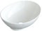 Design-Waschbecken aus Keramik Oval 41 x 33 cm Aufsatzwaschbecken Moderner Waschtisch für Unterschrank Waschplatz Badezimmer Handwaschbecken klein Aufsatzbecken Waschschale Weiß OHNE Hahnloch Überlauf