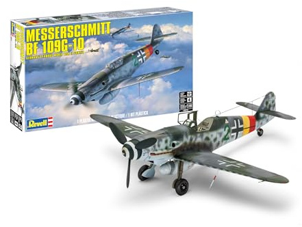 Revell 15873 Messerschmitt BF 109G-10 1:48 Scale 40-Piece Skill Level 4 Model Airplane Building Kit