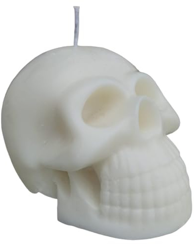 Vela de Calavera en Cera de Soja PB60 | Decoración Gótica para Hogar, Altares y Halloween | Diseño Detallado de Alto Punto de Fusión | Adorno Witchy y Esotérico para Ambientes Oscuros